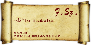 Füle Szabolcs névjegykártya